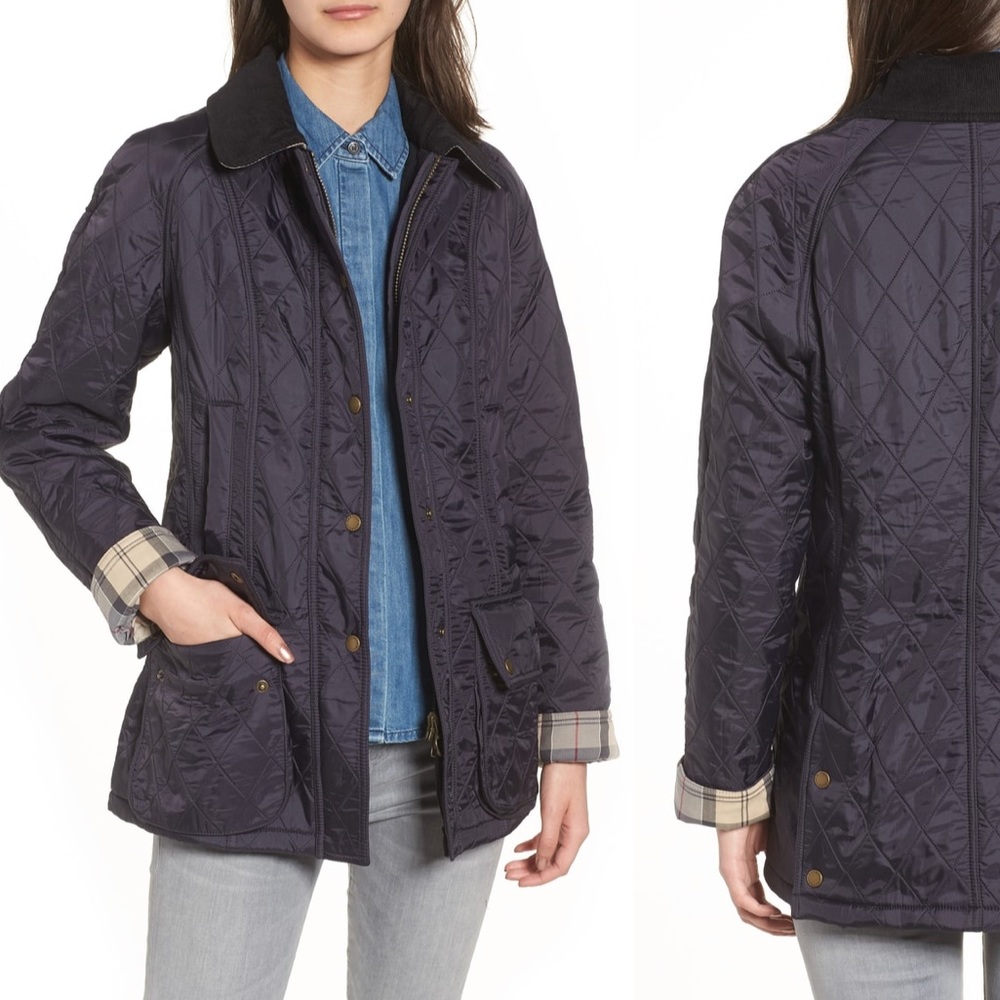 Navy Barbour Beadnell Jacket